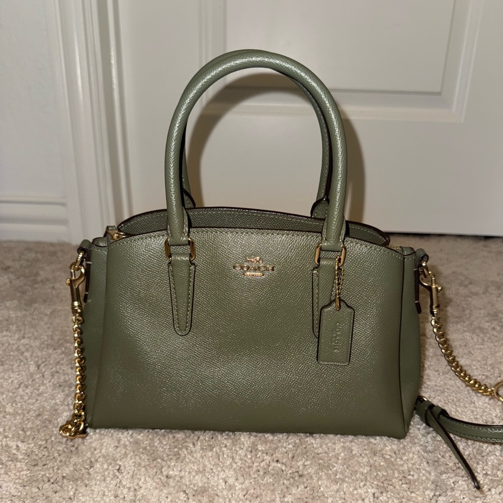 Coach Mini Sage Carryall Military Green
